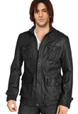 Fascinating Front Button Closure Jacket | Leather Jackets Online 